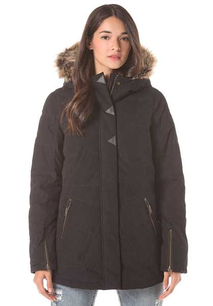 Volcom Hold Tight Down - Nero Donna Tempo Libero Giacche (C7184)
